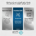 راهنمای جامع نگهداری و تمیز کردن ورق‌های استیل دکوراتیو: جلوگیری از زنگ‌زدگی و لک