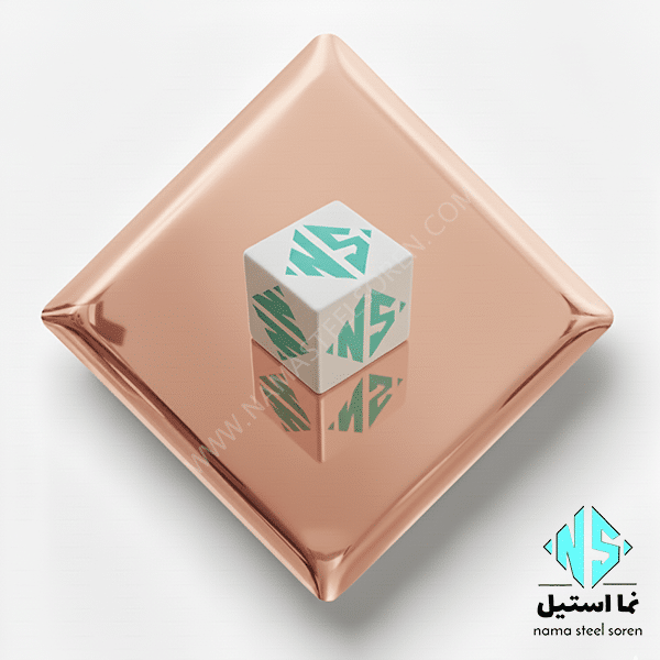 ورق استیل میرور رزگلد
