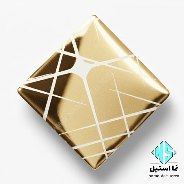 ورق استیل جرقه ای طلایی