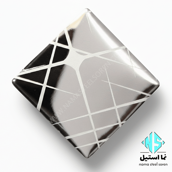 ورق استیل جرقه ای نقره ای