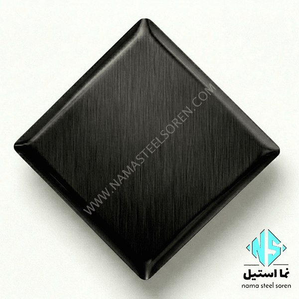 ورق استیل خشدار مشکی no.4