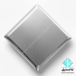 ورق استیل خشدار نقره ای no.4