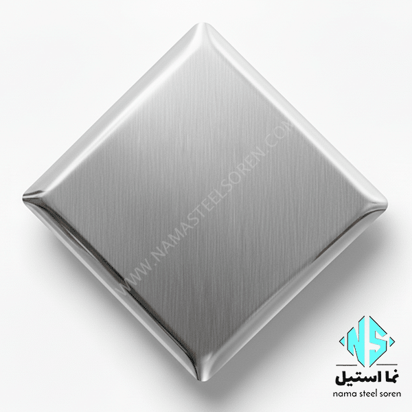 ورق استیل خشدار نقره ای no.4