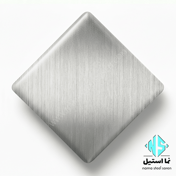 ورق استیل خشدار هرلاین نقره ای