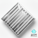 ورق استیل راه راه نامنظم نقره ای​