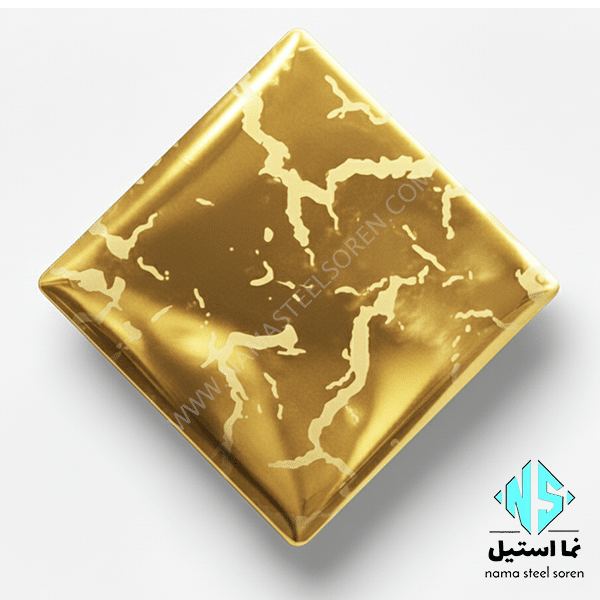 ورق استیل رعد و برقی طلایی
