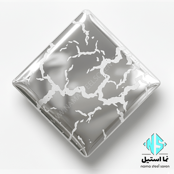 ورق استیل رعد و برقی نقره ای