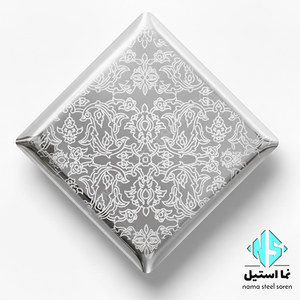 ورق استیل شاه عباسی نقره ای