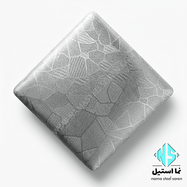 ورق استیل مشجر نقره ای