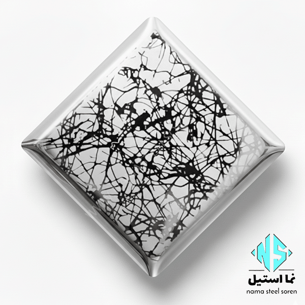 ورق استیل نخی نقره ای