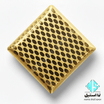 ورق استیل پوست ماری طلایی